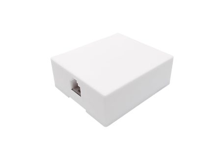 1 Port RJ11 Telephone Surface Mount Box - White Sale