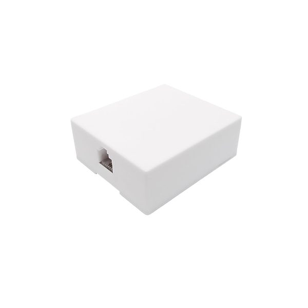 1 Port RJ11 Telephone Surface Mount Box - White Sale