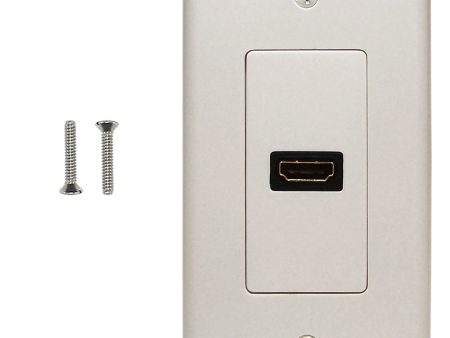 1-Port HDMI Wall Plate Kit Decora White For Cheap