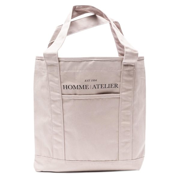 Homme Atelier Canvas Tote White Online now