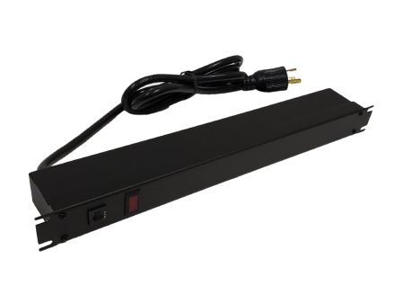 Hammond 19 inch 8 Outlet Horizontal Rack Mount Power Strip - 15ft Cord, L5-20P Plug, 5-20R Rear Receptacles Online Sale