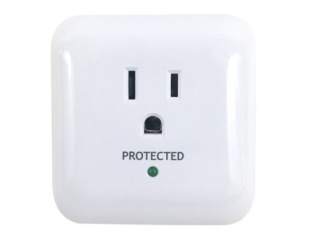 1 Outlet Power Tap - 900J Surge Protection - White Online Sale