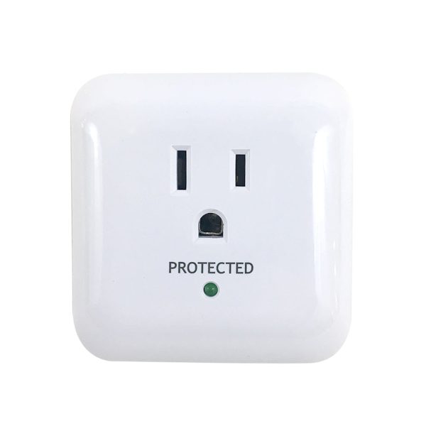 1 Outlet Power Tap - 900J Surge Protection - White Online Sale