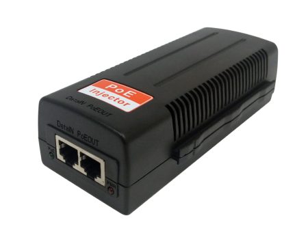 1-Channel 10 100 1000M PoE Injector - 30W - IEEE 802.3af at Discount