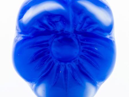 12X14MM Blue Glass Flower Drop (36 pieces) Online Hot Sale