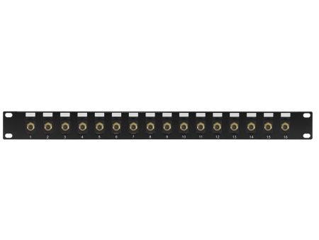 16-port F-Type Patch Panel, 19 inch Rackmount 1U Online