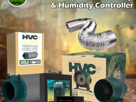 100mm HVC Mixed-Flow Ventilation pack (Includes Pro Temp Humidity Speed controller) Fashion