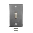 1-Port DVI Wall Plate Kit - Stainless Steel Cheap