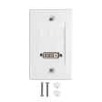 1-Port DVI Wall Plate Kit - White Online