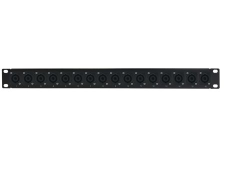 16-Port speakON patch panel, 19 inch rackmount 1U Hot on Sale