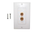 1 Pair Banana Clip Wall Plate Kit Decora - White For Discount